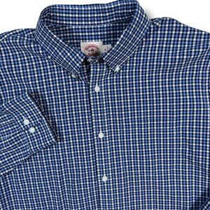 Brooks Brothers Shirt Men's XLarge Blue/White‎ Checks Red Fleece XL Gingham